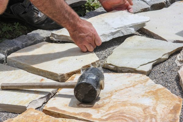 Stone Sidewalk Installation in Fairfax